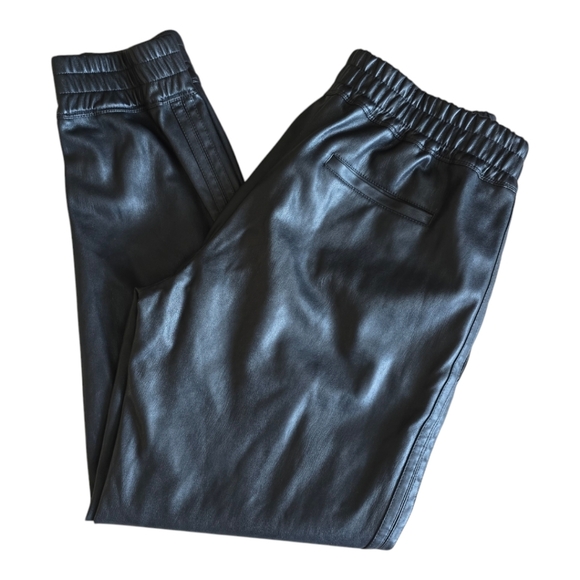 Club Monaco faux leather joggers size 4 - Picture 2 of 13